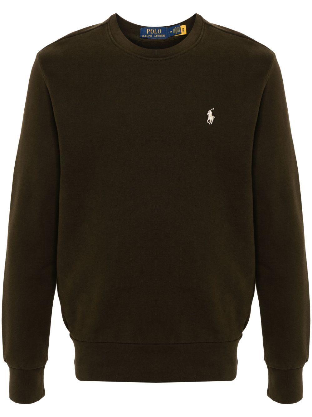 POLO RALPH LAUREN Loopback Fleece Sweatishirt In Black Product Image