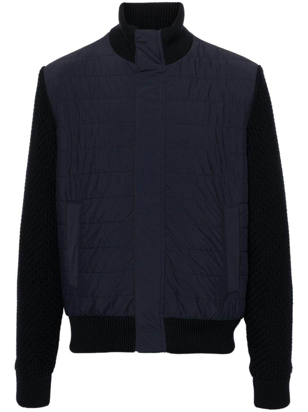 HERNO Padded-panels Jacket In Blue Product Image