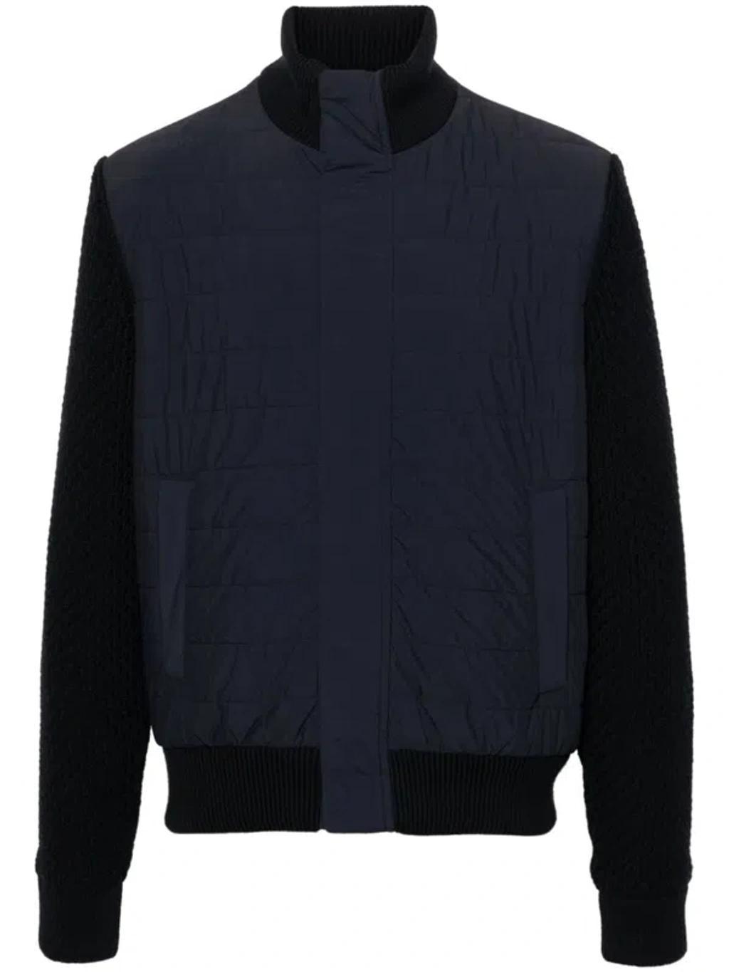HERNO Padded-panels Jacket In Blue Product Image