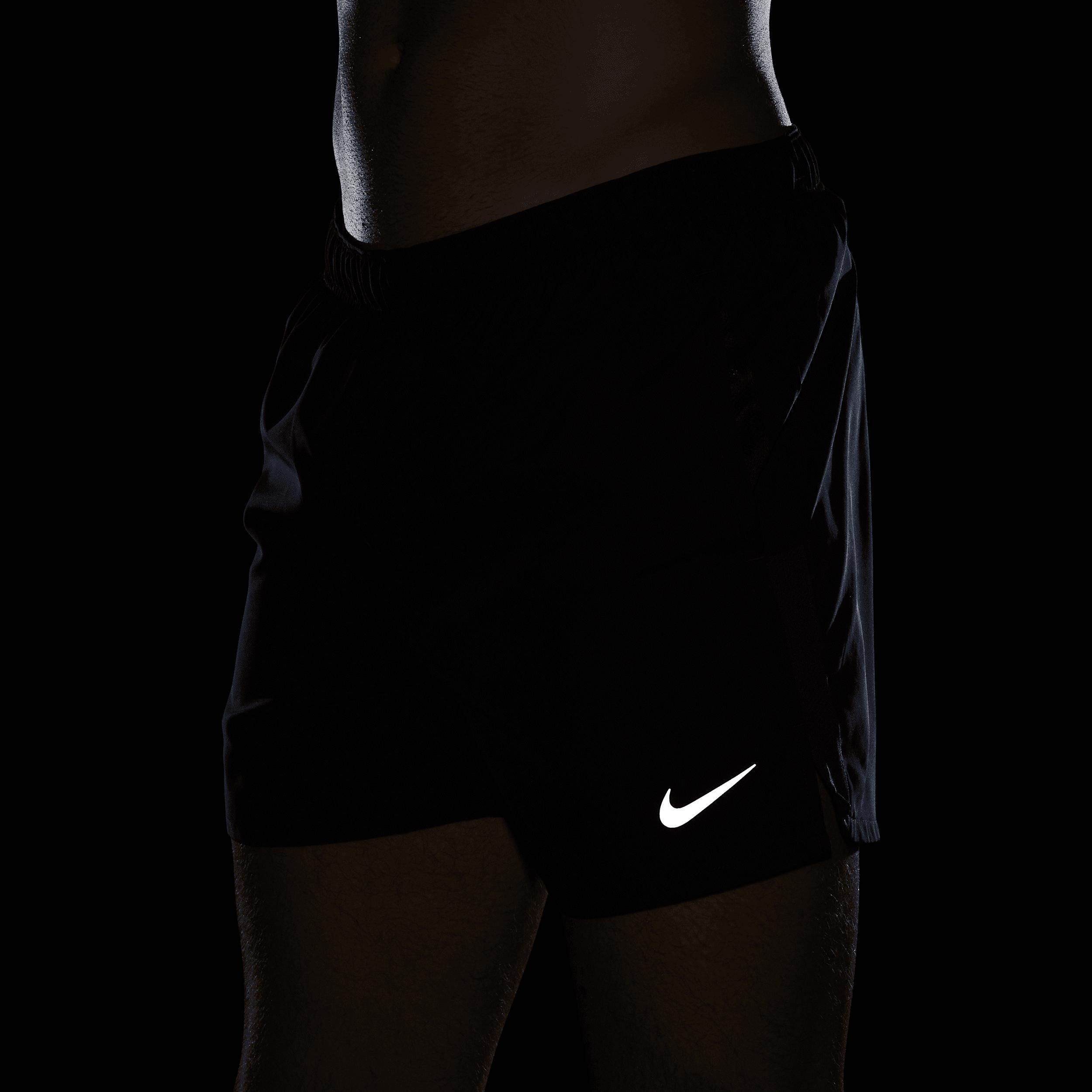 Nike Mens Dri-FIT Challenger 5 Brief-Lined Training Shorts in Black Product Image