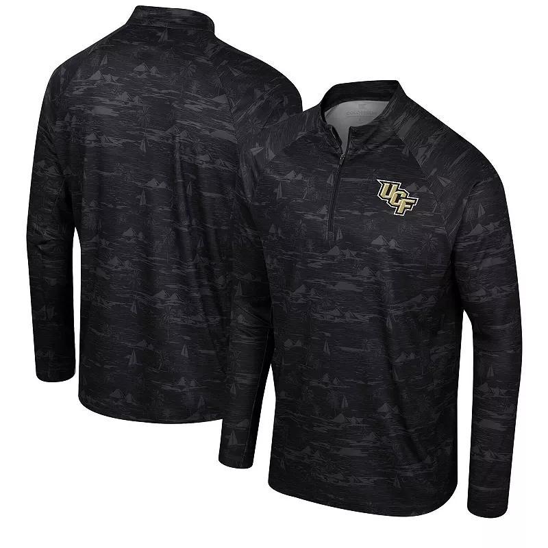 Men's Colosseum Cardinal Iowa State Cyclones Carson Raglan Quarter-Zip Jacket, Size: Medium, Red Product Image