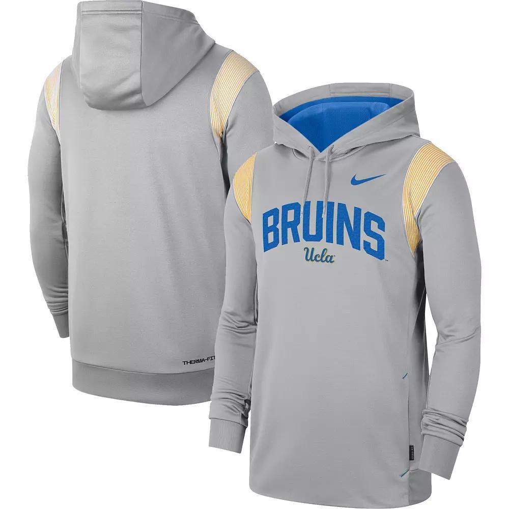 Men's Nike Gray UCLA Bruins 2022 Game Day Sideline Performance Pullover Hoodie, Size: XL, Grey Product Image