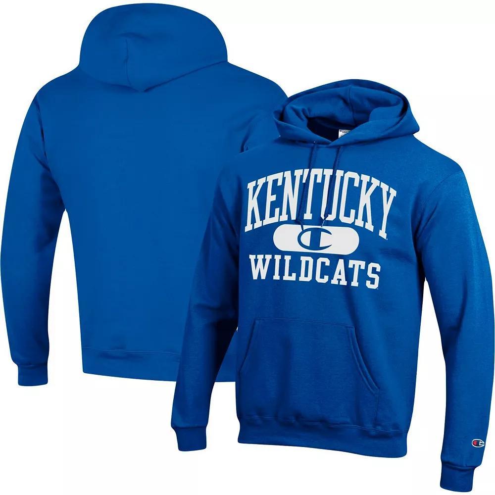 Men's Champion Royal Kentucky Wildcats Arch Pill Pullover Hoodie, Size: Large, Blue Product Image