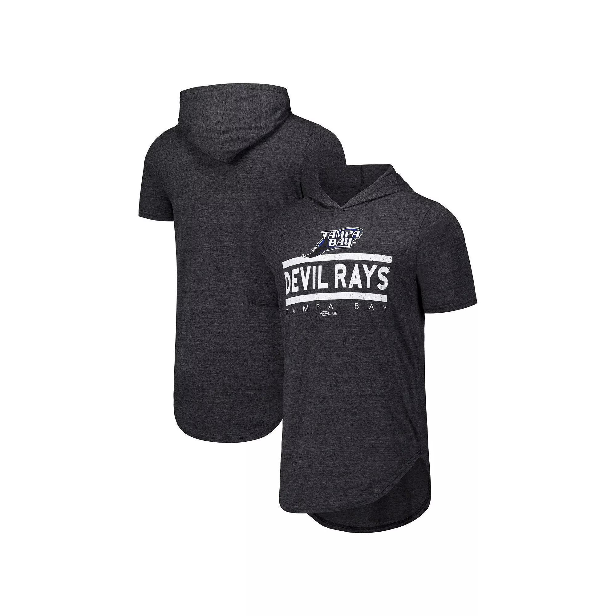 Mens Majestic Threads Tampa Bay Rays Tri-Blend Hoodie T-Shirt Product Image