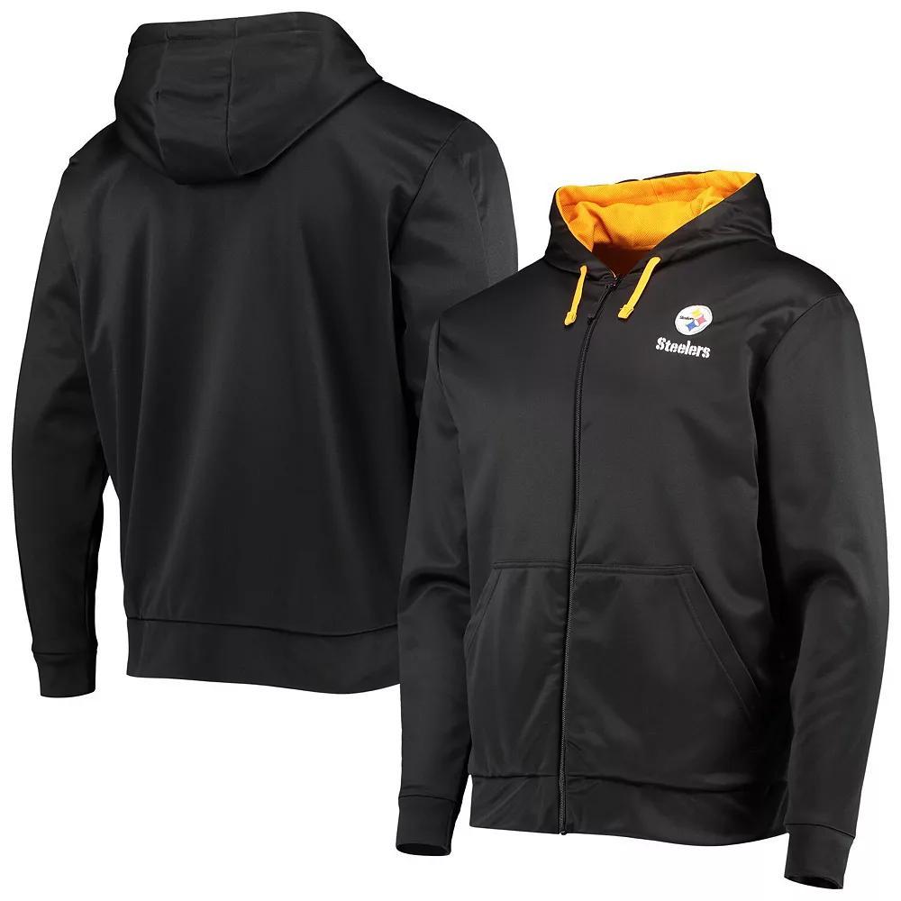 Men's Dunbrooke Black/Gold Pittsburgh Steelers Apprentice Full-Zip Hoodie, Size: Medium Product Image