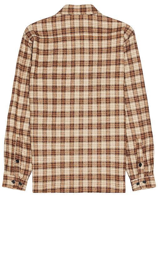 Schott NYC Plaid Cpo Shirt in Brown Product Image