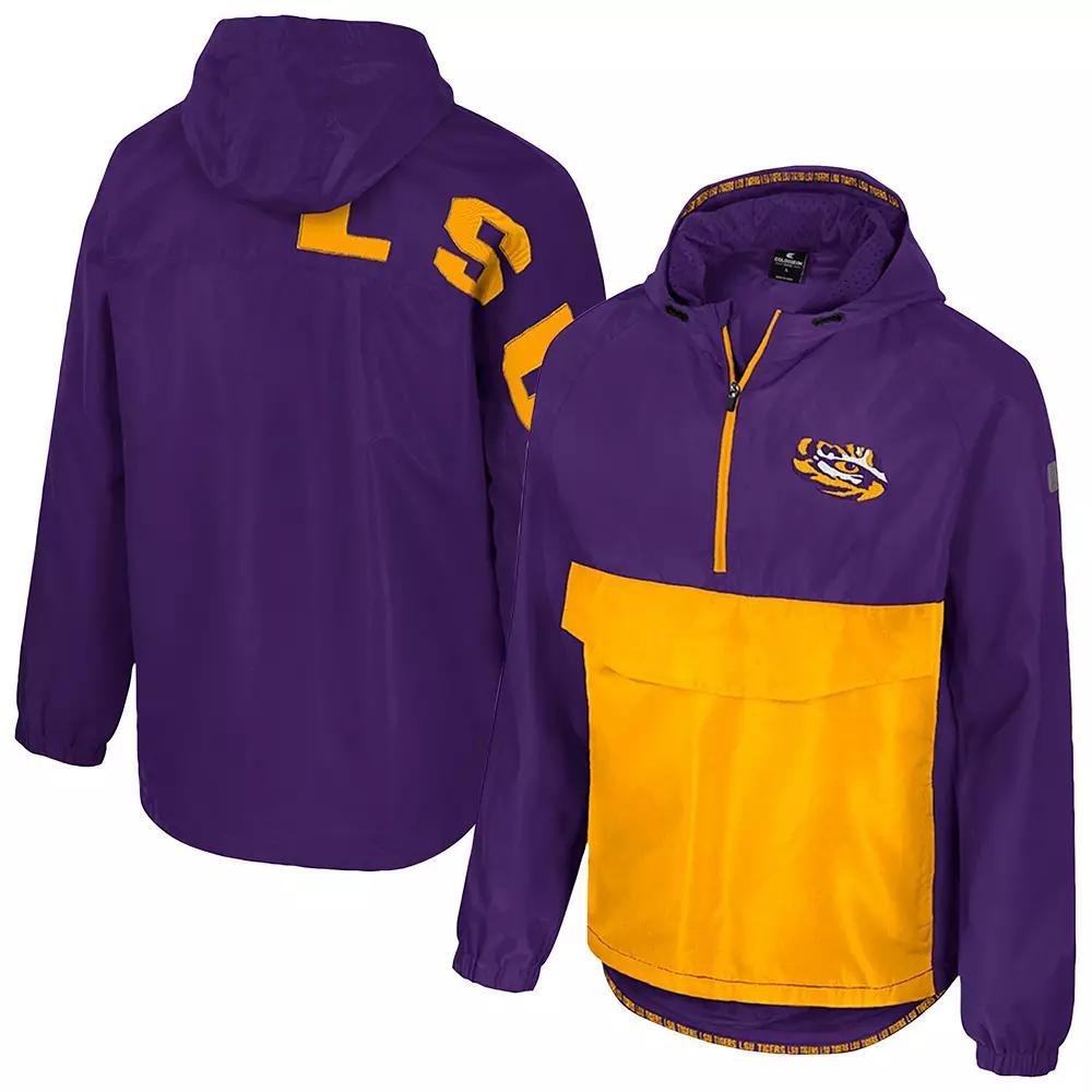 Men's Colosseum  Purple LSU Tigers Reloaded Anorak Half-Zip Jacket, Size: XL Product Image