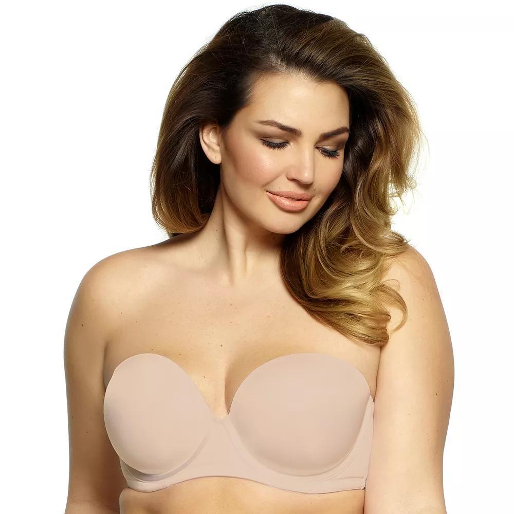 Paramour by Felina Marvelous Contour Full-Figure Strapless Bra 235033, Women's, Size: 34 Ddd, Black Product Image