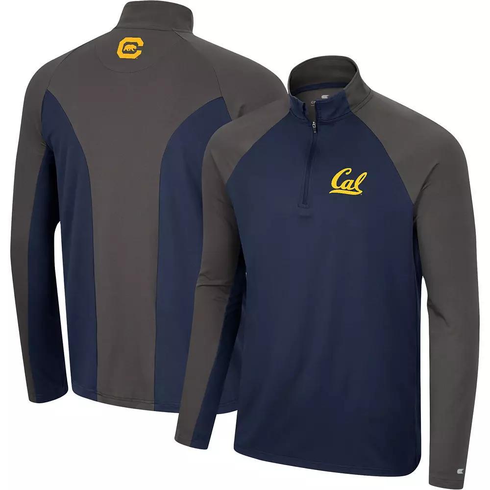 Men's Colosseum Cardinal/Charcoal Arkansas Razorbacks Two Yutes Raglan Quarter-Zip Windshirt, Size: Medium, Red Product Image