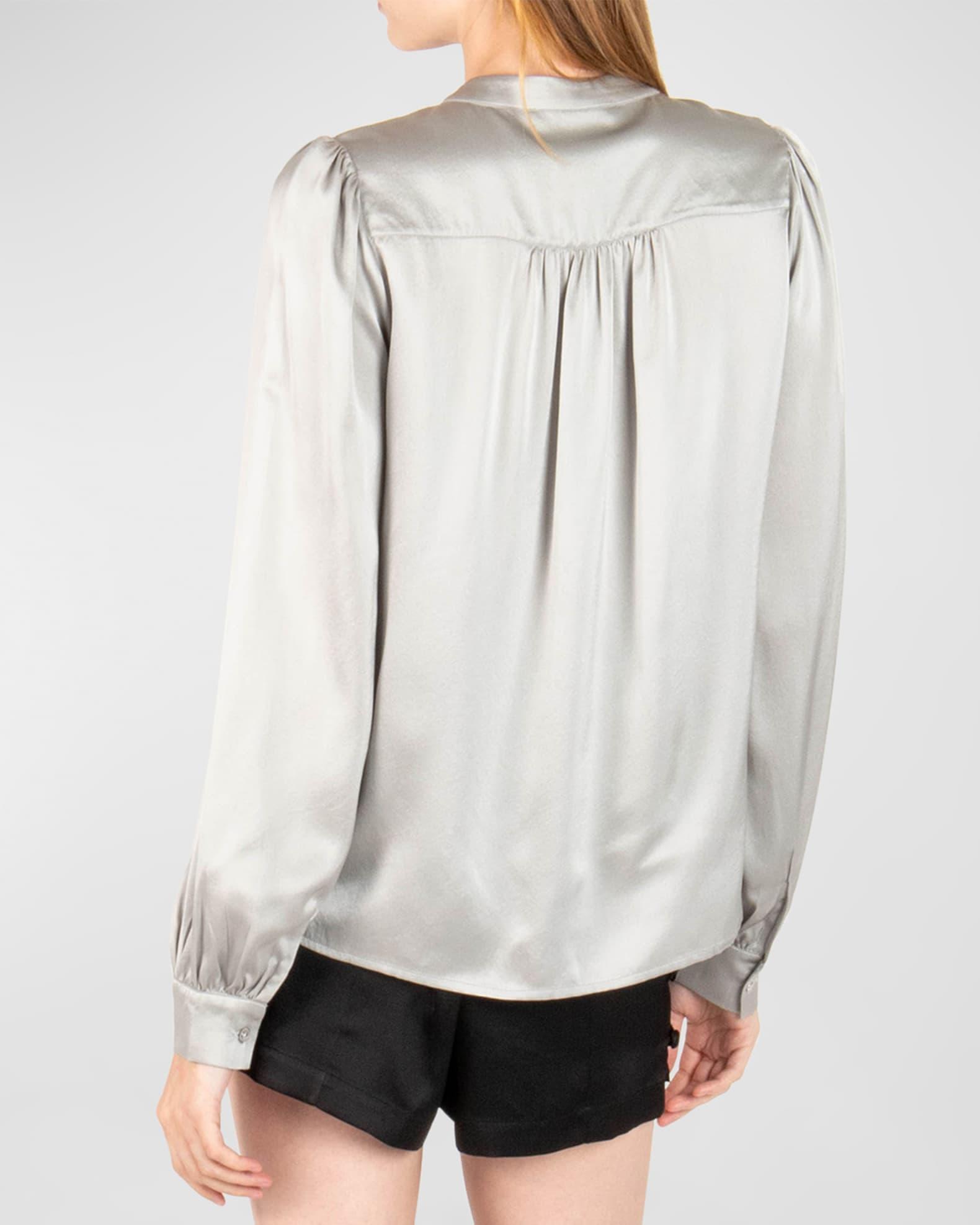 Vivi Silk Removable Chain Blouse Product Image