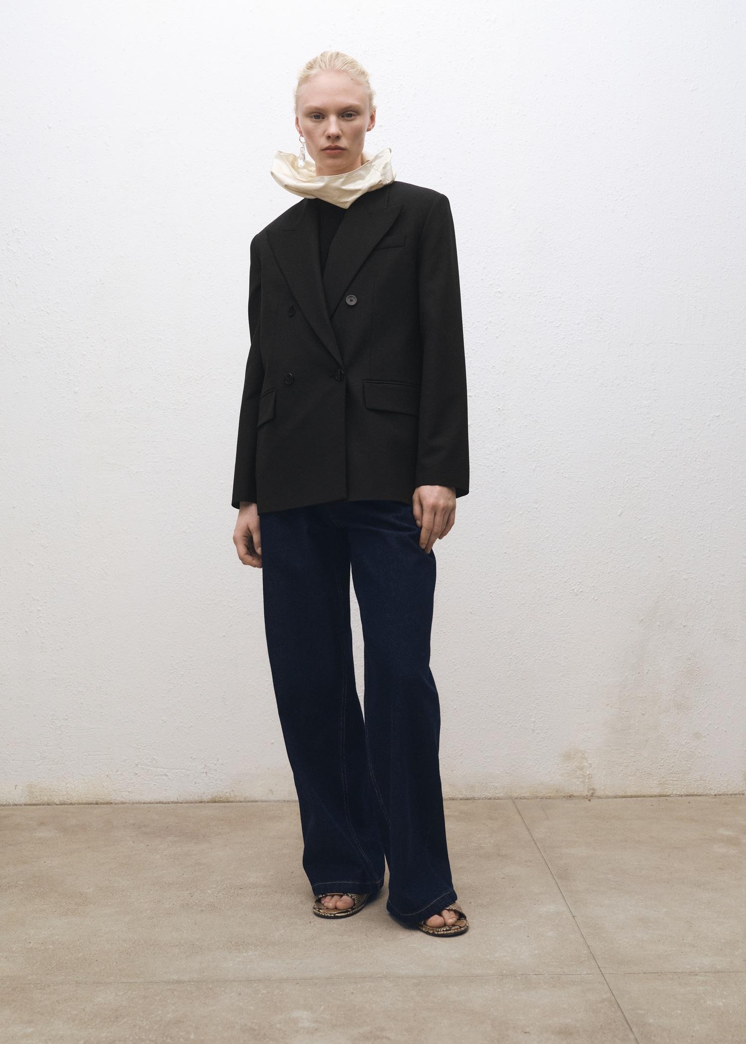 Wool-blend suit jacket - Women | MANGO USA Product Image
