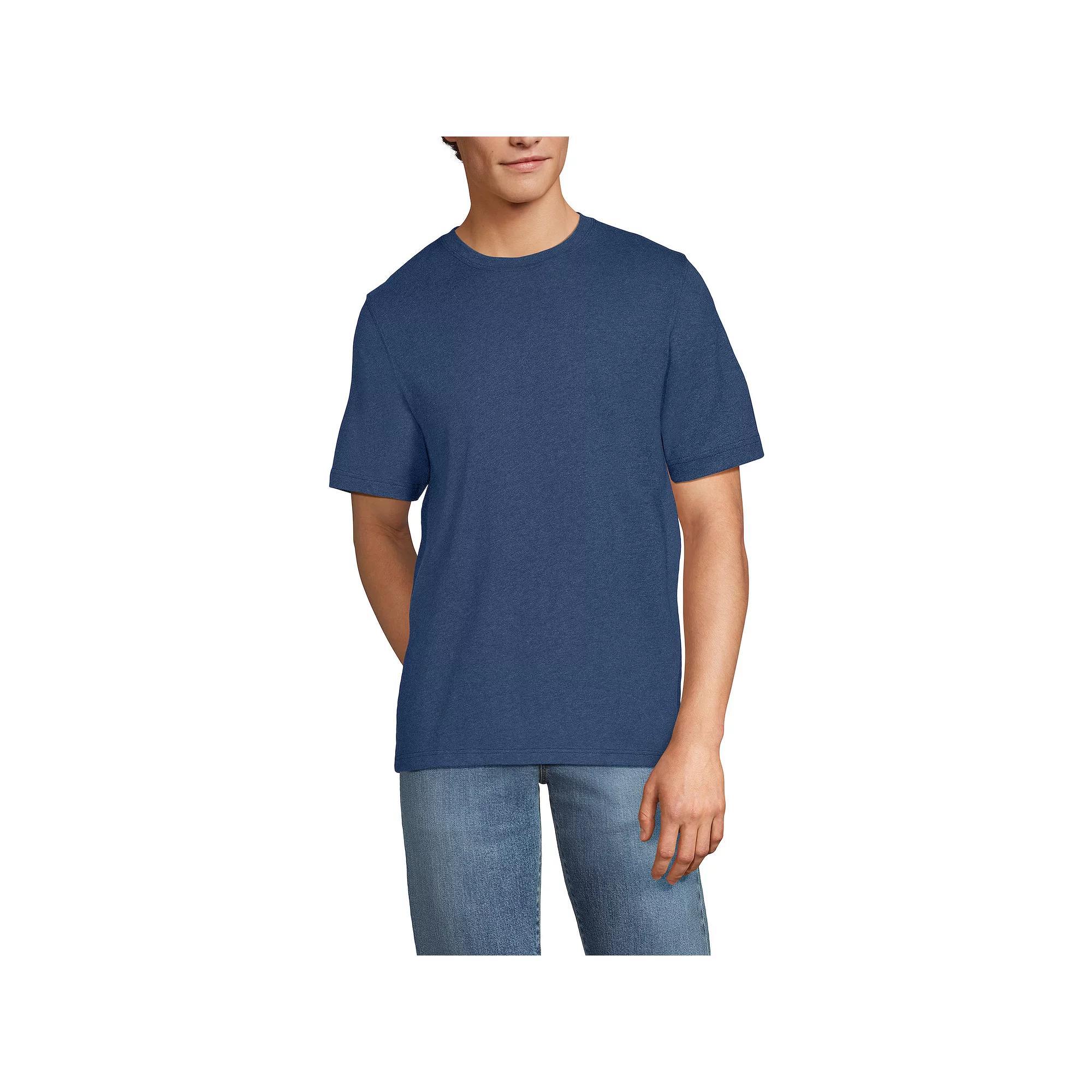 Men's Lands' End Super-T Short Sleeve T-Shirt, Size: Large, Rich Red Product Image