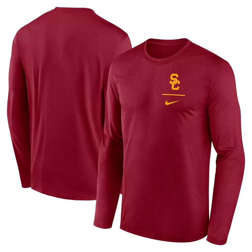 Men's Nike Purple LSU Tigers Primary Stack Legend Long Sleeve T-Shirt, Size: Large Product Image