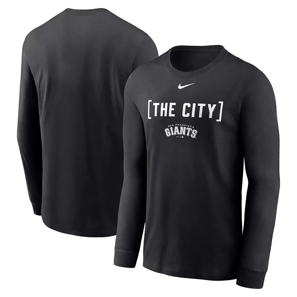 Men's Nike Black San Francisco Giants Local Nickname Long Sleeve T-Shirt, Size: Small Product Image