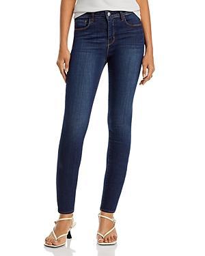 LAgence Margot High-Rise Skinny Jeans in Noir Product Image