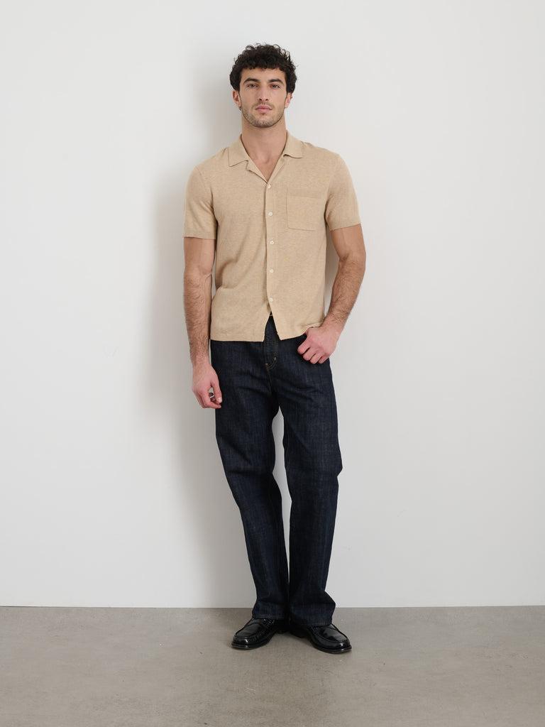 Aldrich Knit Shirt in Hemp Cotton Product Image