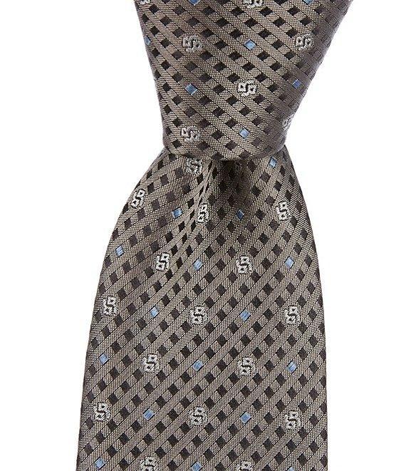 Hugo Boss Open Neat Patterned 2.9 #double; Silk Tie Product Image