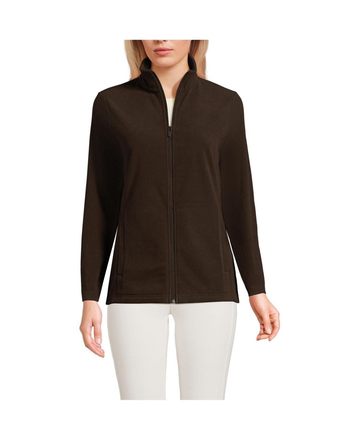 Petite Lands' End Full Zip Fleece Jacket, Women's, Size: Medium Petite, Rich Red Product Image