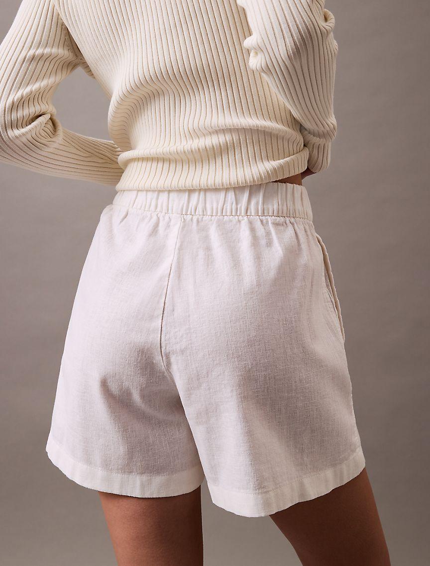 Linen Cotton Pull-On Shorts Product Image