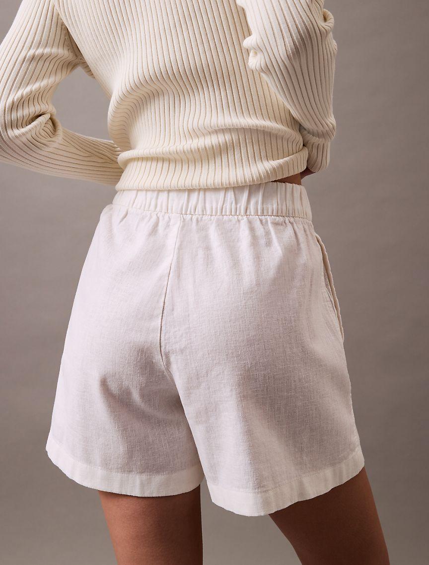 Linen Cotton Pull-On Shorts Product Image