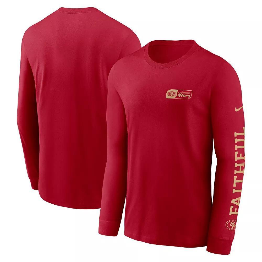 Men's Nike Royal Los Angeles Rams All Out Long Sleeve T-Shirt, Size: Small, Blue Product Image