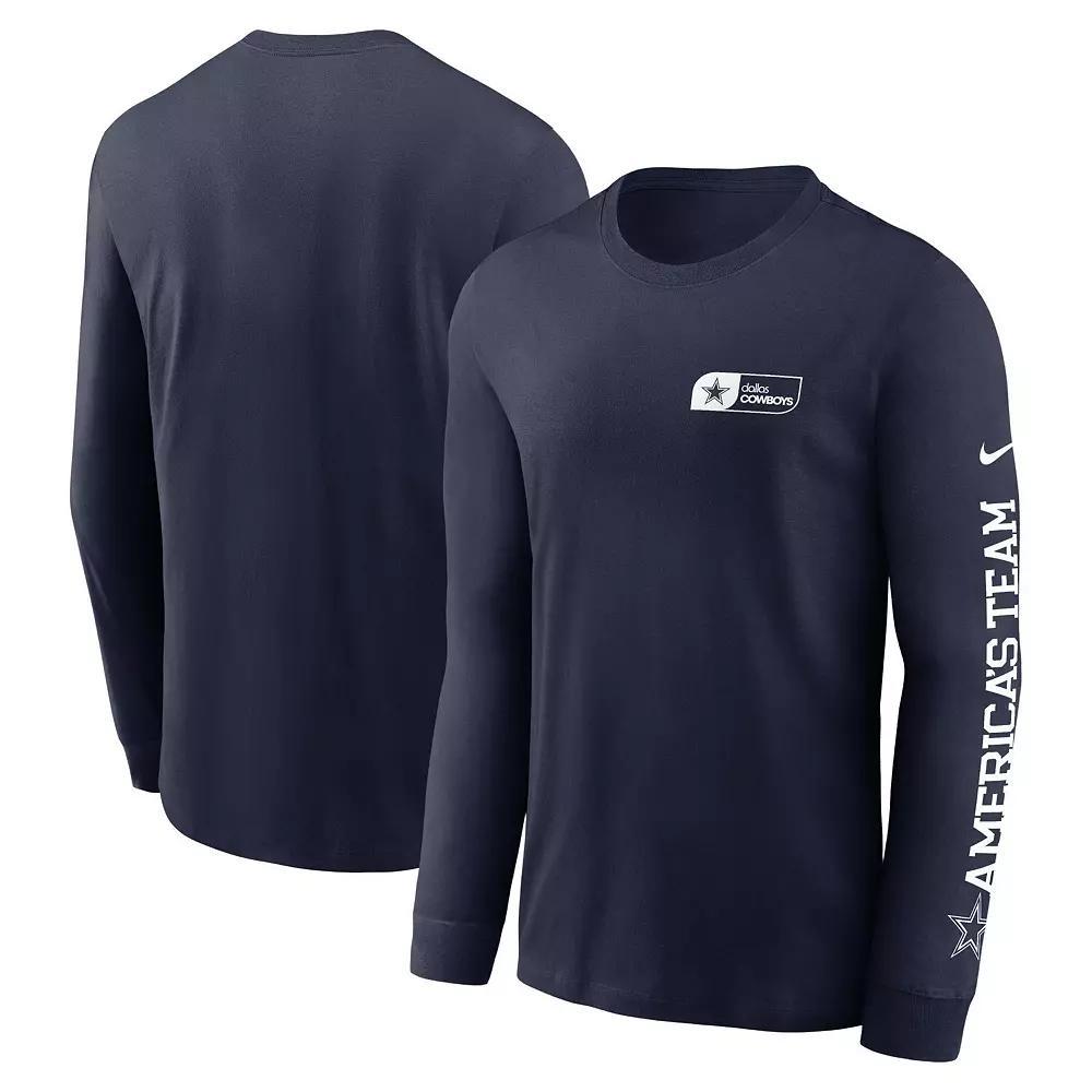 Men's Nike Royal Los Angeles Rams All Out Long Sleeve T-Shirt, Size: Small, Blue Product Image