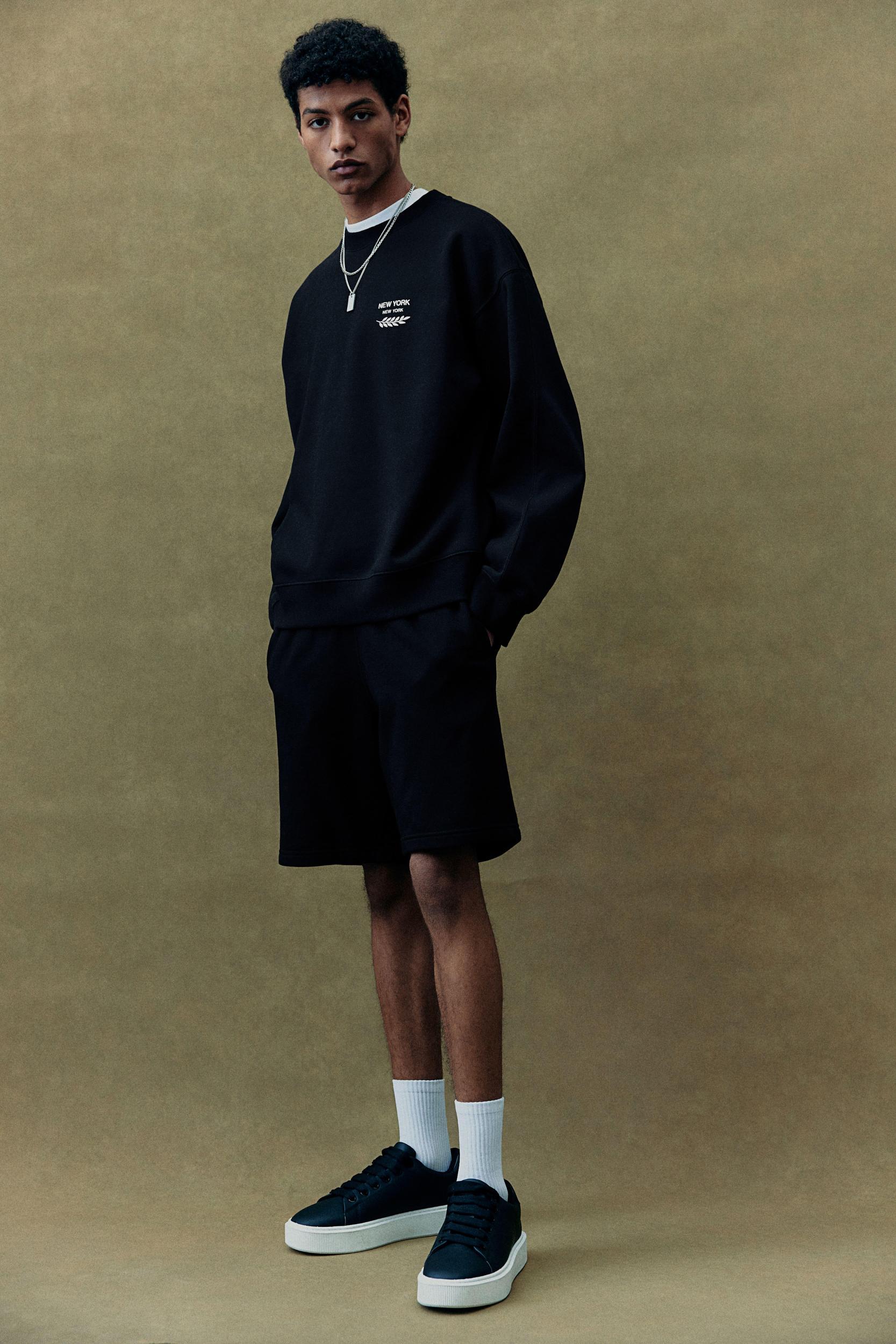 Loose Fit Printed Sweatshirt Product Image