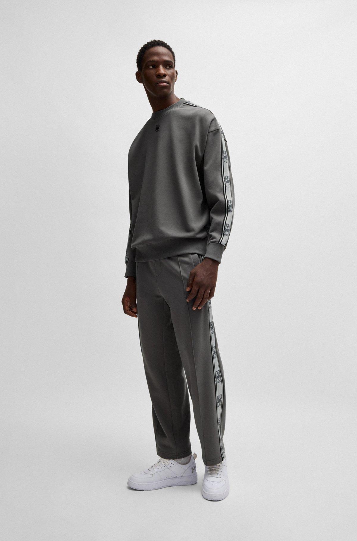 HUGO x RB cotton-terry sweatshirt with branded tape Product Image