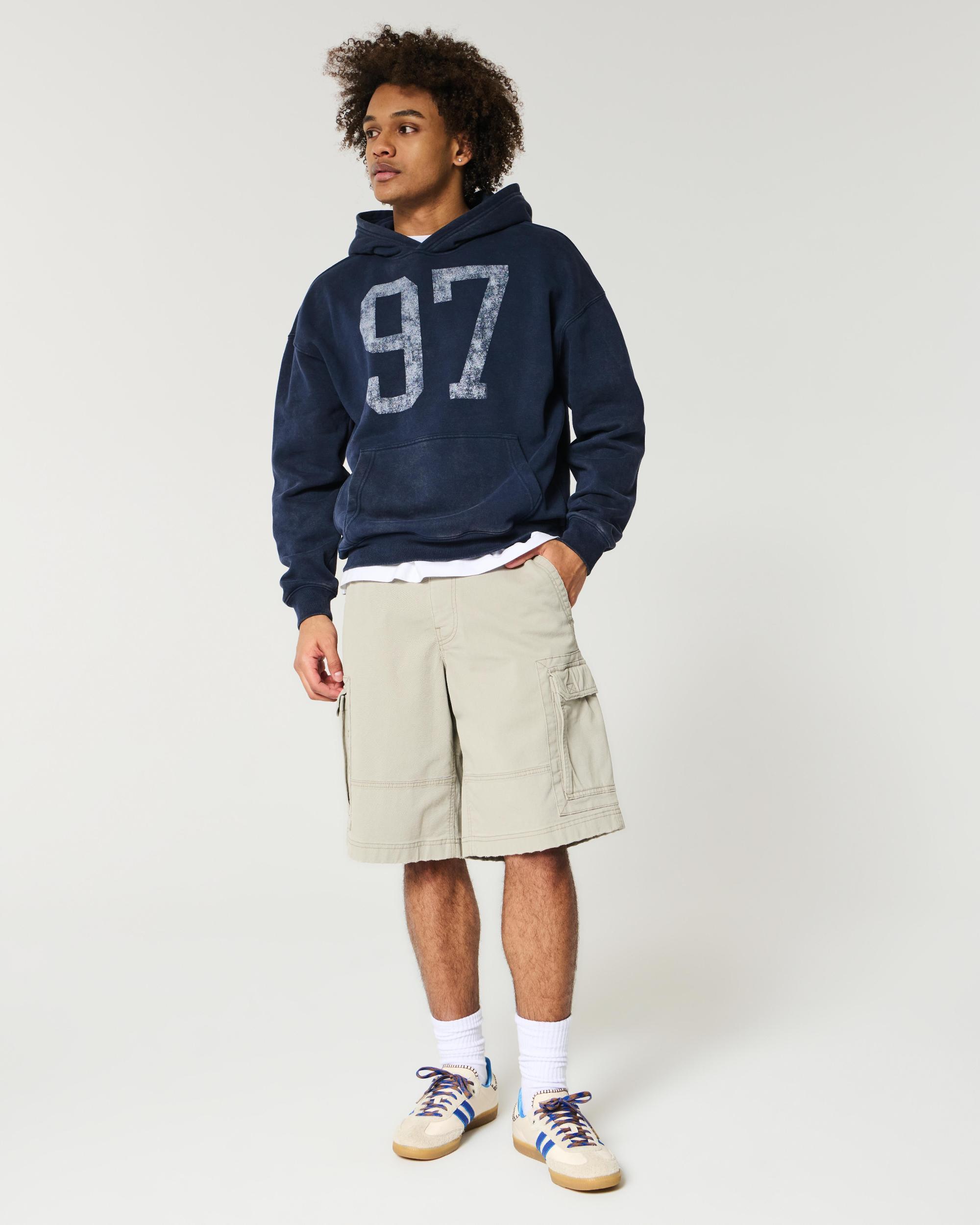 At-the-Knee Baggy Cargo Shorts Product Image