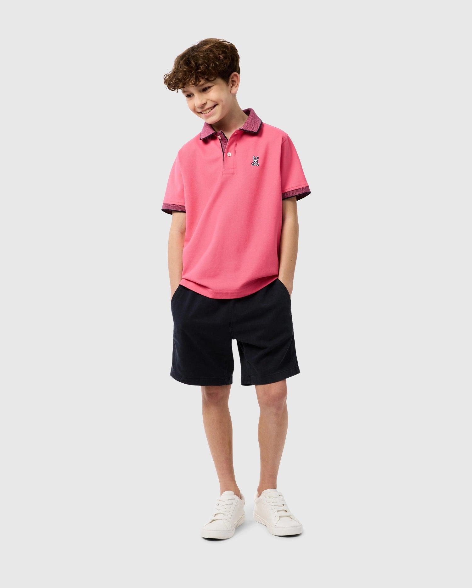 KIDS RIVIERA PIQUE POLO SHIRT - B0K640C200 Product Image