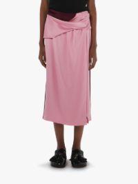 TWISTED MIDI SKIRT in pink | JW Anderson US  Product Image
