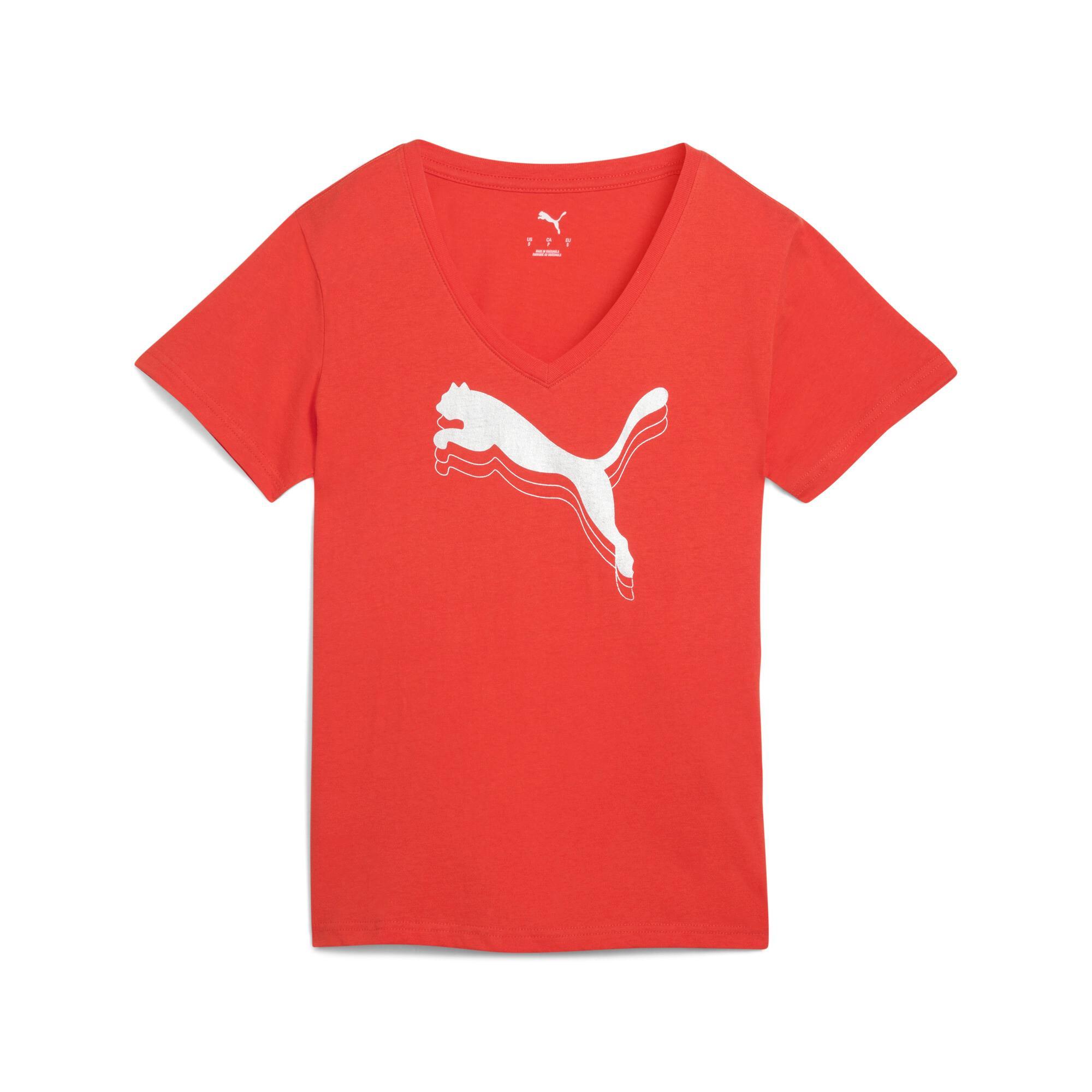 ESS METALLIC V-Neck Tee Women Product Image