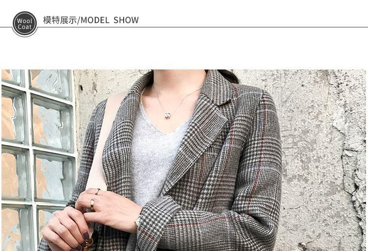 Plaid Open Front Blazer Product Image