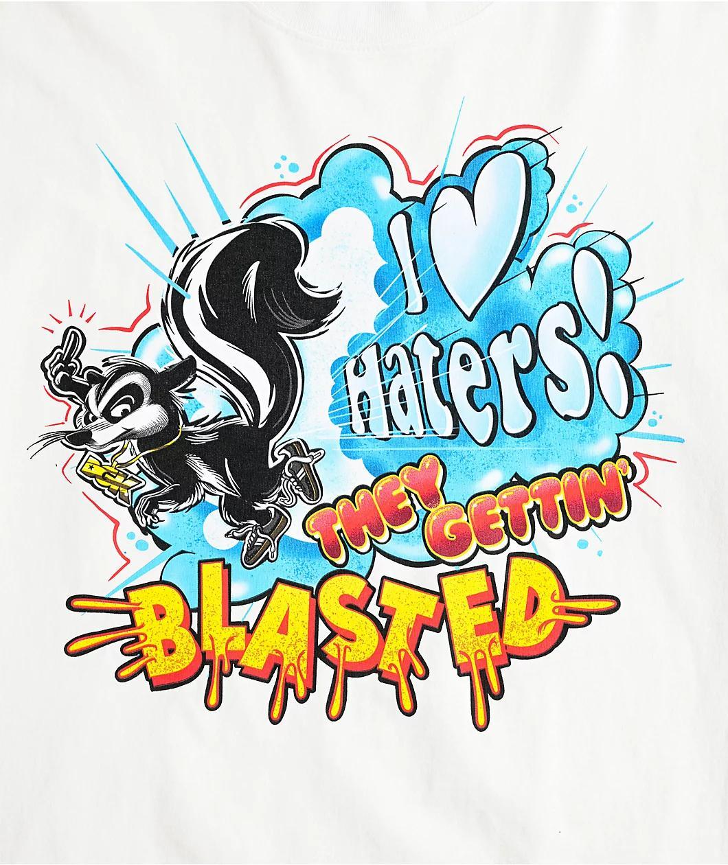 DGK Get Blasted Heavyweight White T-Shirt Product Image
