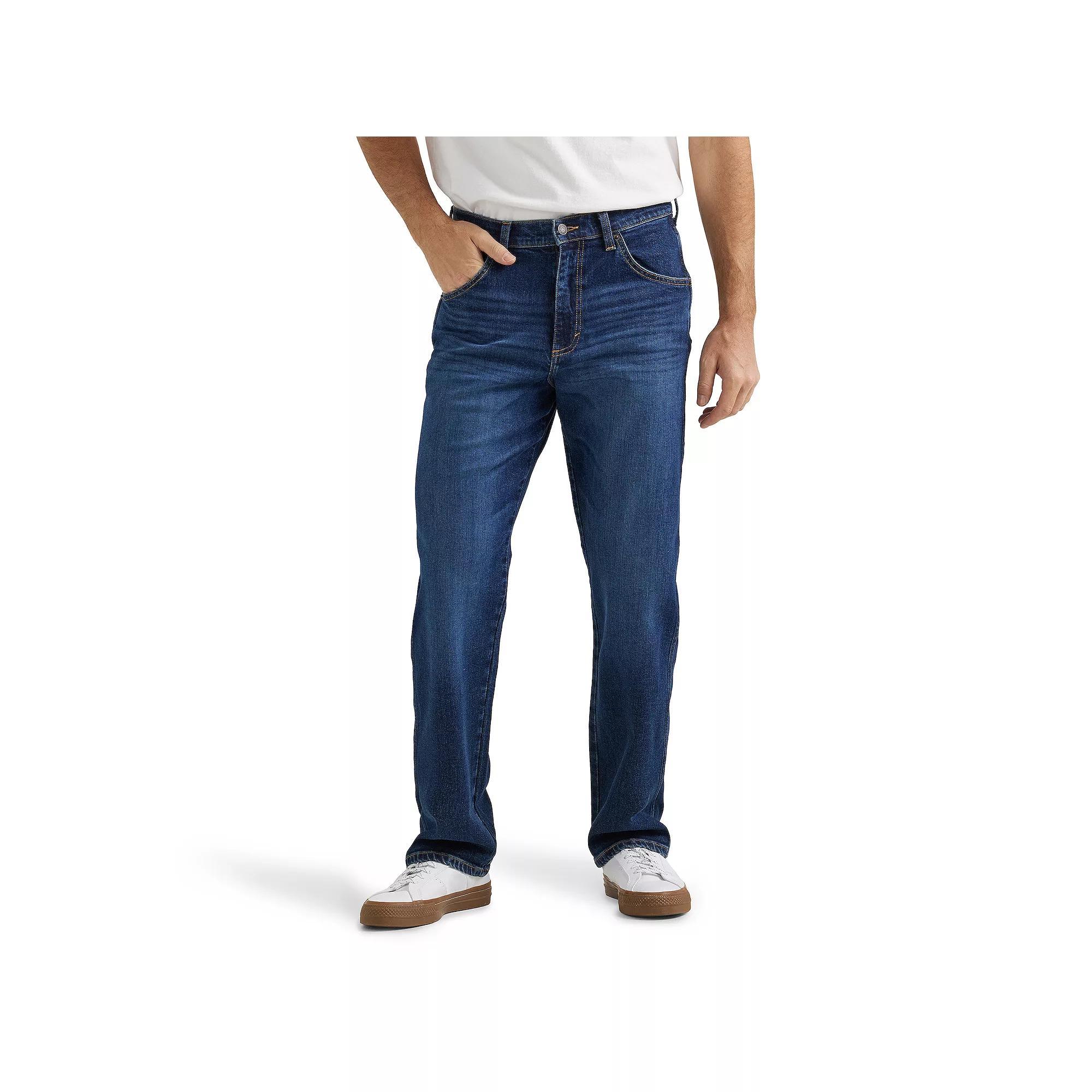 Mens Wrangler Relaxed-Fit Jeans Dark Blue Product Image