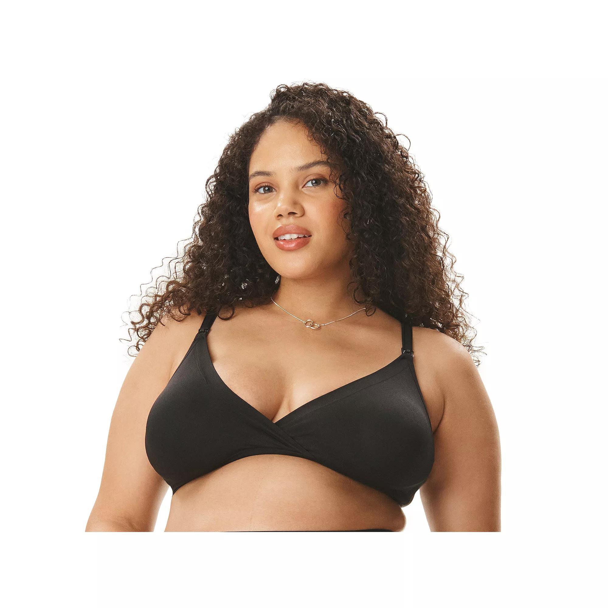 Maternity Motherhood Seamless Wrap Triangle Nursing Bra 90036, Womens Brown Product Image