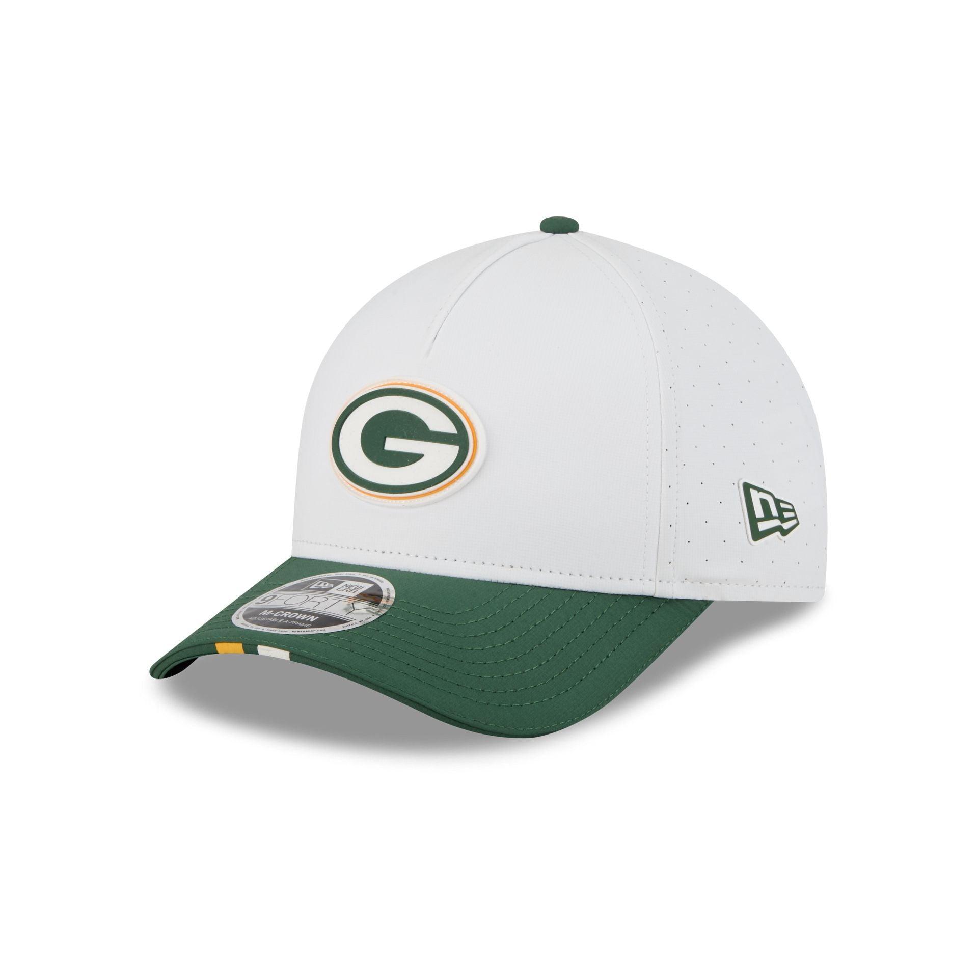 Green Bay Packers 2025 Training 9FORTY M-Crown A-Frame Snapback Hat Male Product Image