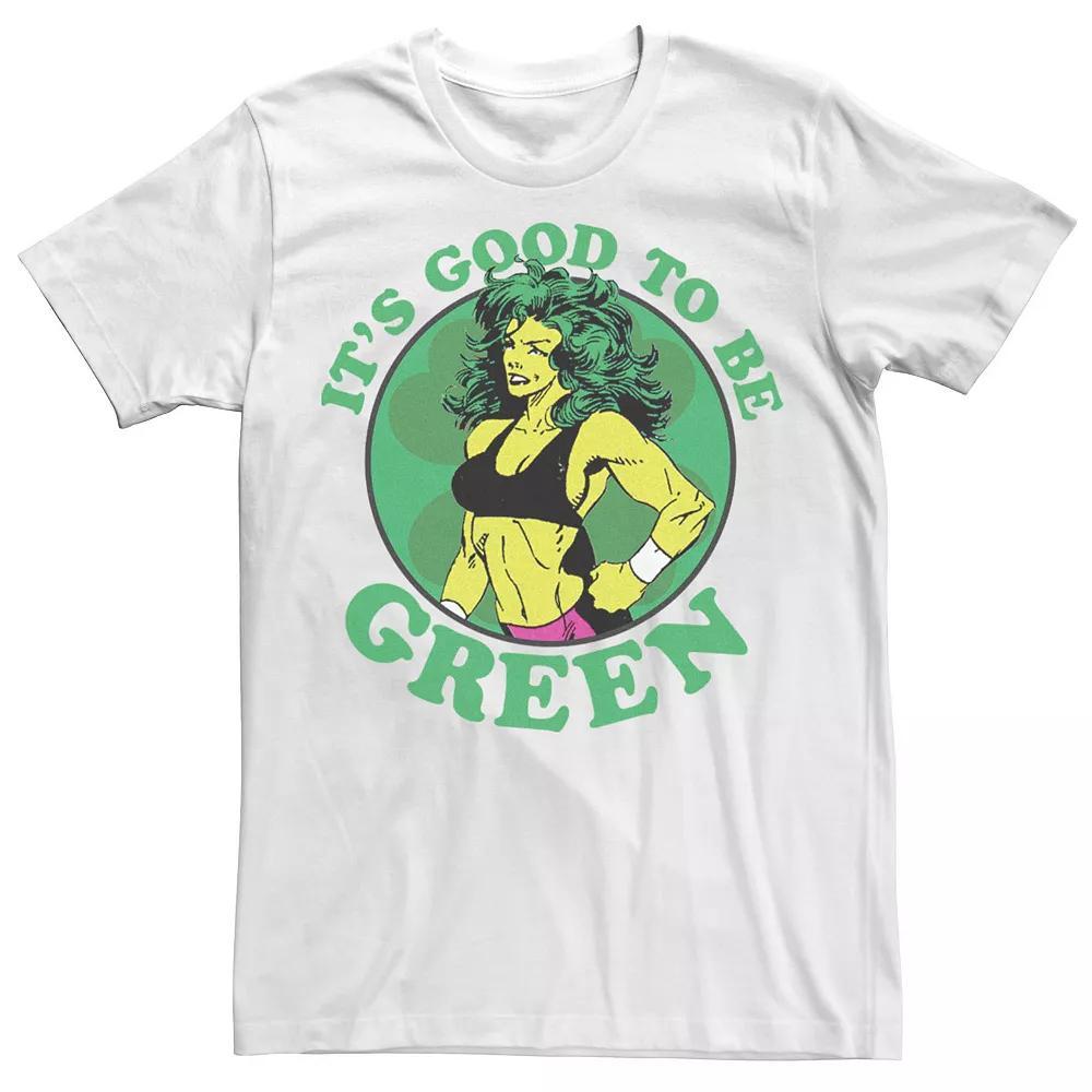 Men's Marvel St. Patrick's Day She-Hulk It's Good To Be Green Tee, Size: XXL, White Product Image