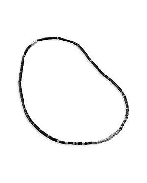 John Hardy Sterling Silver Classic Chain Treated Onyx Bead Necklace, 22 Product Image