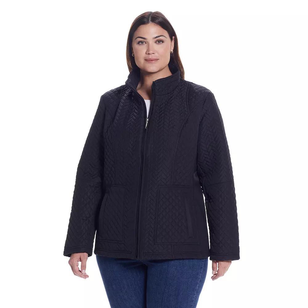 Plus Size Weathercast Quilted Jacket, Women's, Size: 1XL, Black Product Image