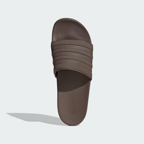 adidas Adilette Stripe Comfort Men's Slide Sandals, Size: 14, Earth Strata Product Image