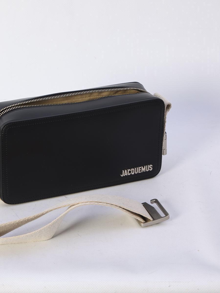 JACQUEMUS La Cuerda Horizontal Bag In Black Product Image