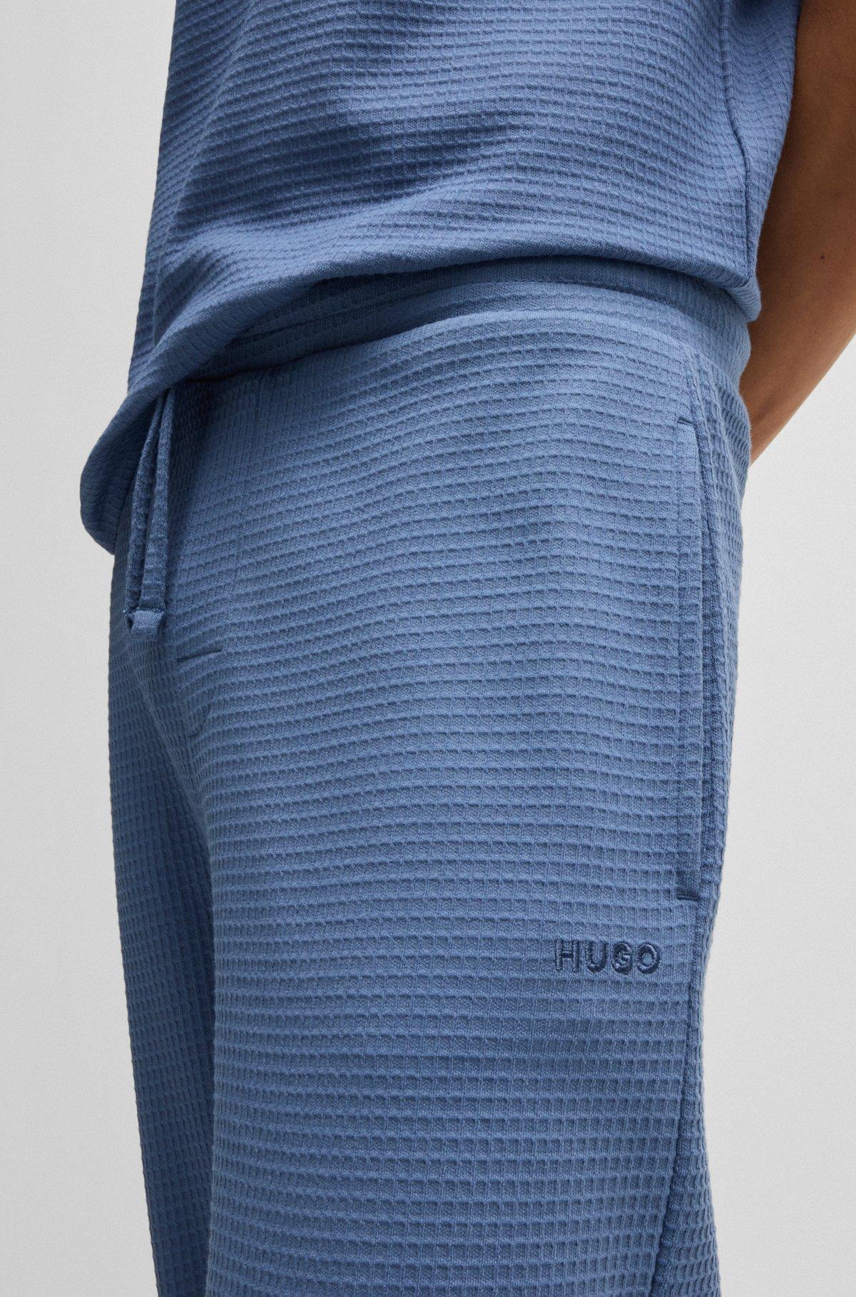 Cotton pajama bottoms with embroidered logo Product Image