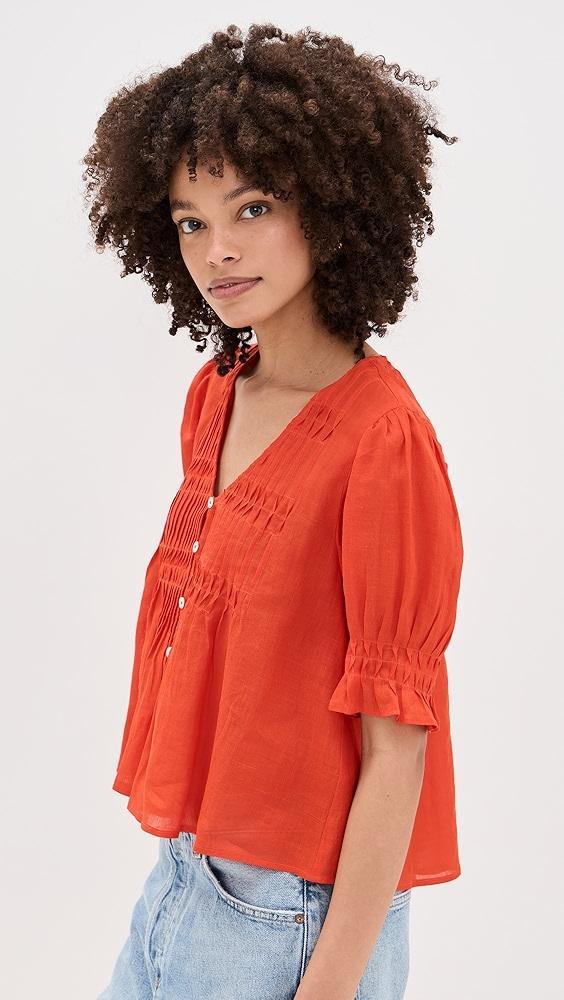 Sea Zora Solid Button Down Top | Shopbop Product Image