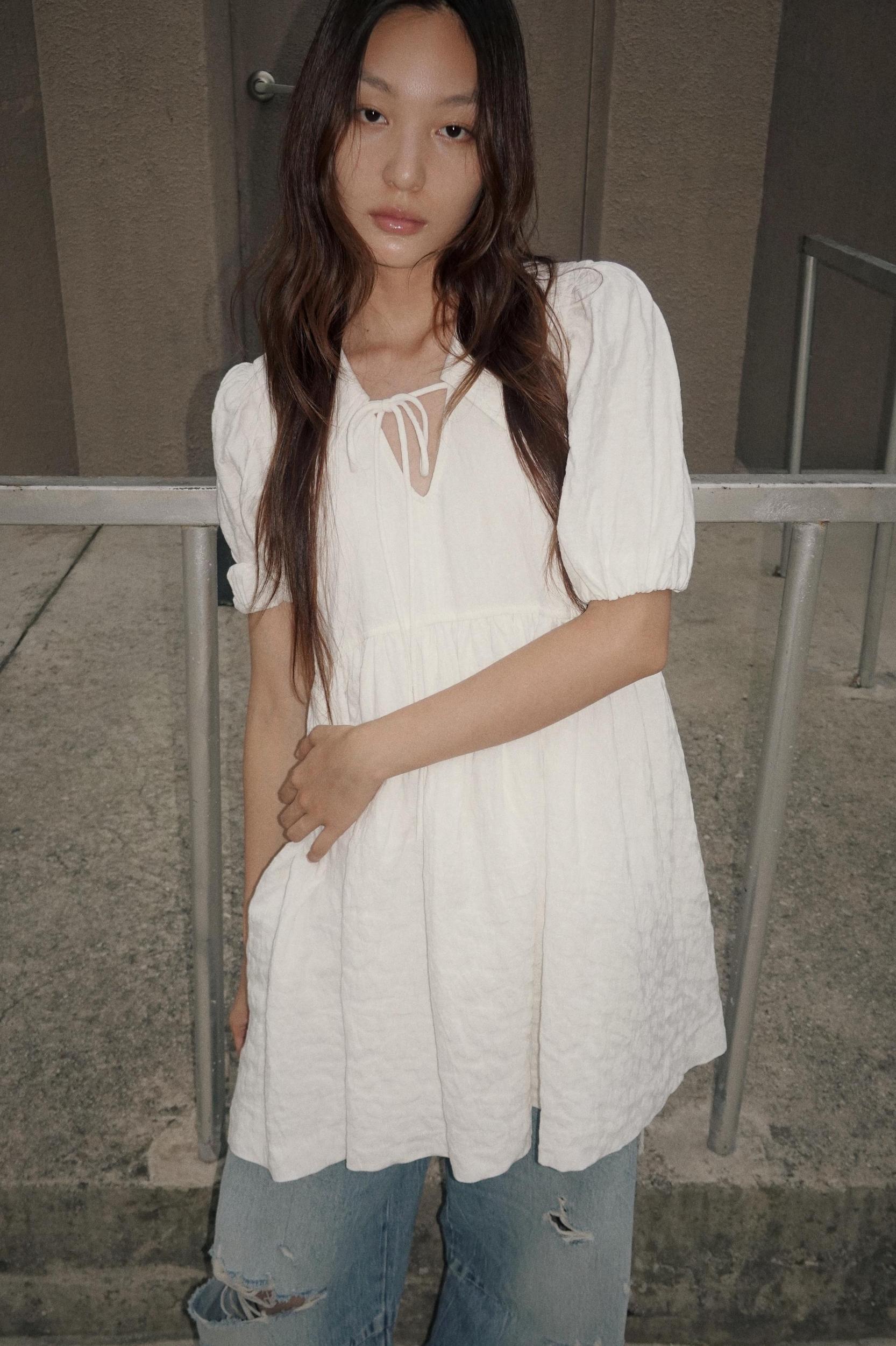 VOLUMINOUS JACQUARD DRESS Product Image