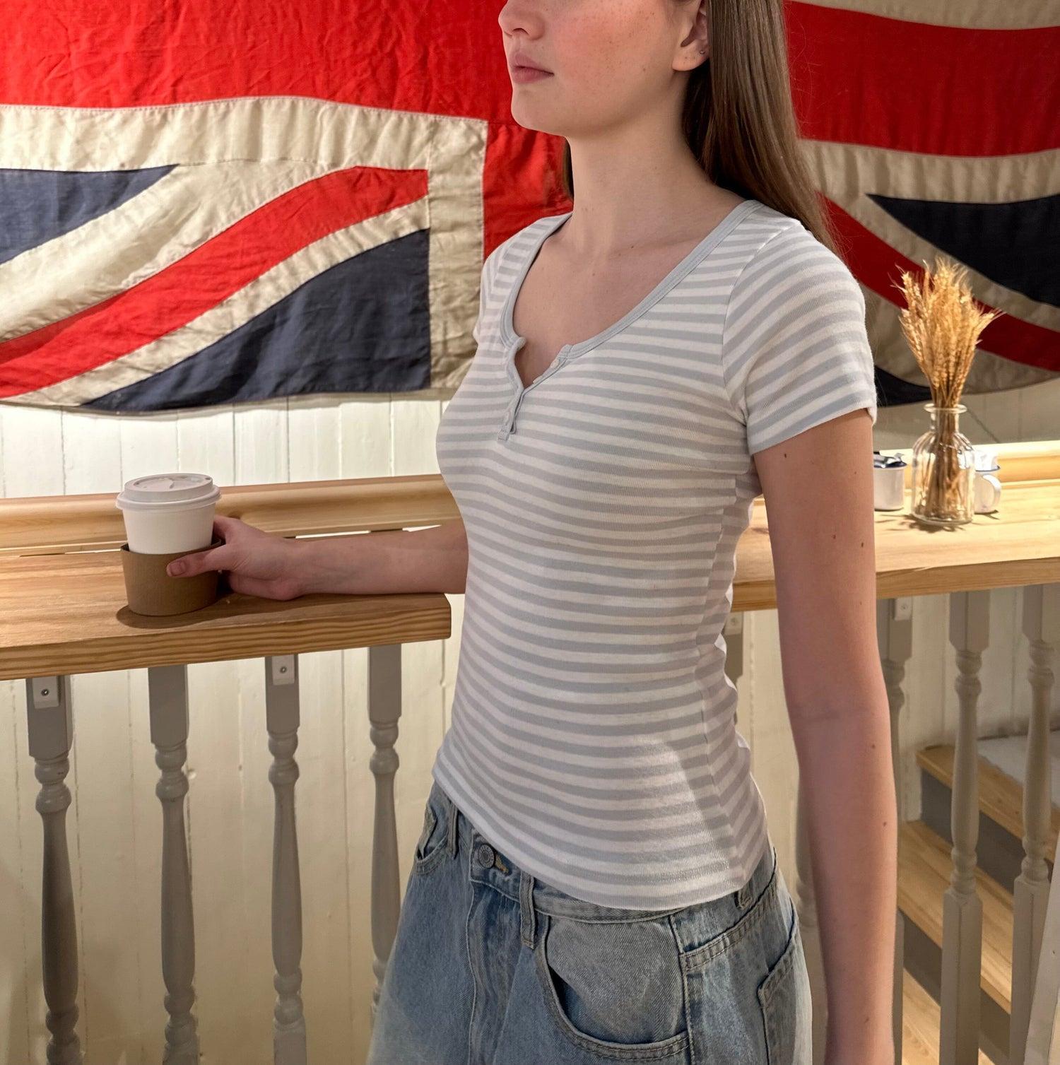 Zelly Striped Top Product Image