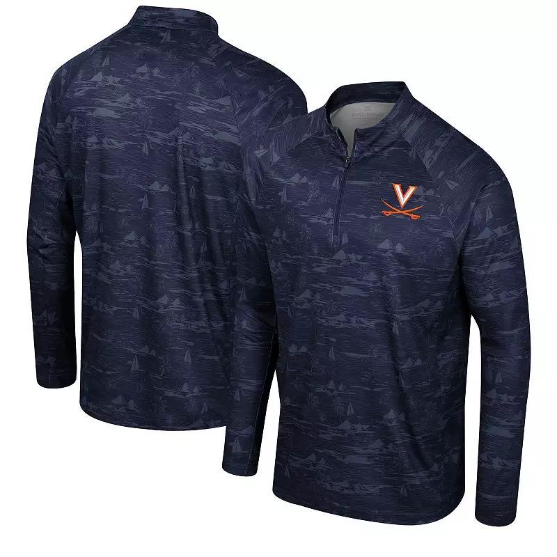 Men's Colosseum Cardinal Iowa State Cyclones Carson Raglan Quarter-Zip Jacket, Size: Medium, Red Product Image