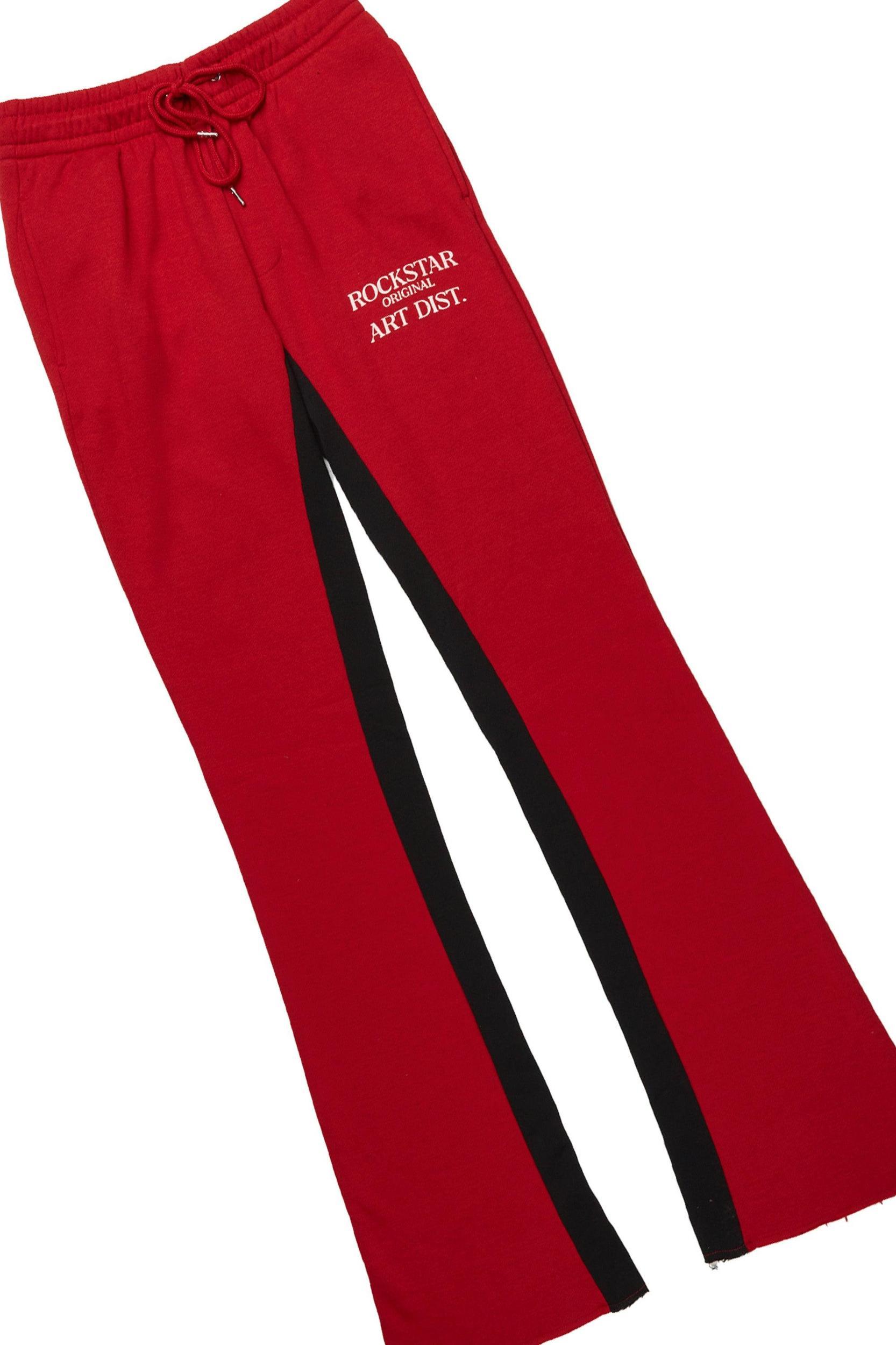 Briggs Burgundy Hoodie/Baggy Fit Pant Set Male Product Image