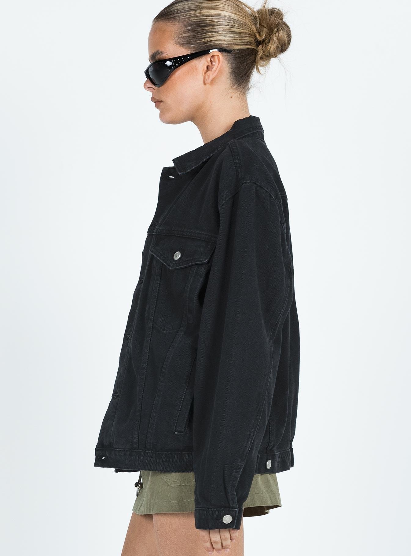 Phoenix Denim Jacket Black Product Image
