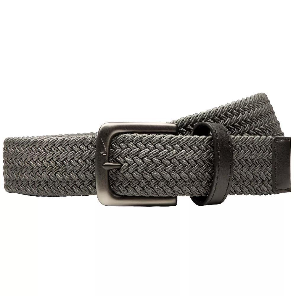 Men's Nike Stretch Braided Woven Belt, Size: Small, Gray Product Image